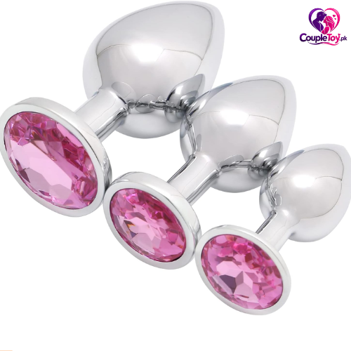 Akstore 3 Pcs Luxury Jewelry Design Anal Butt Plug Set
