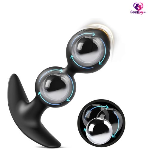 Butt Plug with 2 Steel Balls