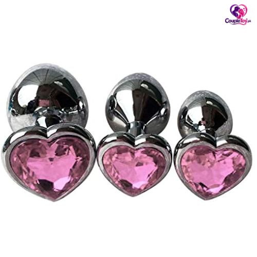3-Piece Metal Anal Plug Set